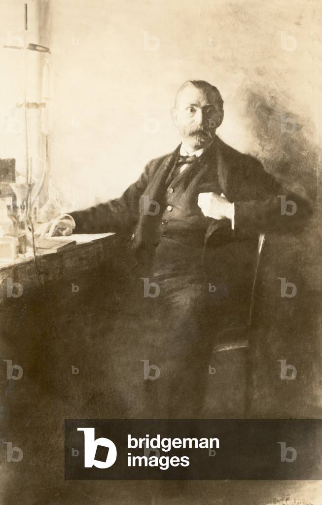 ALFRED NOBEL, scientist and founder of Nobel Prize awards, 1915