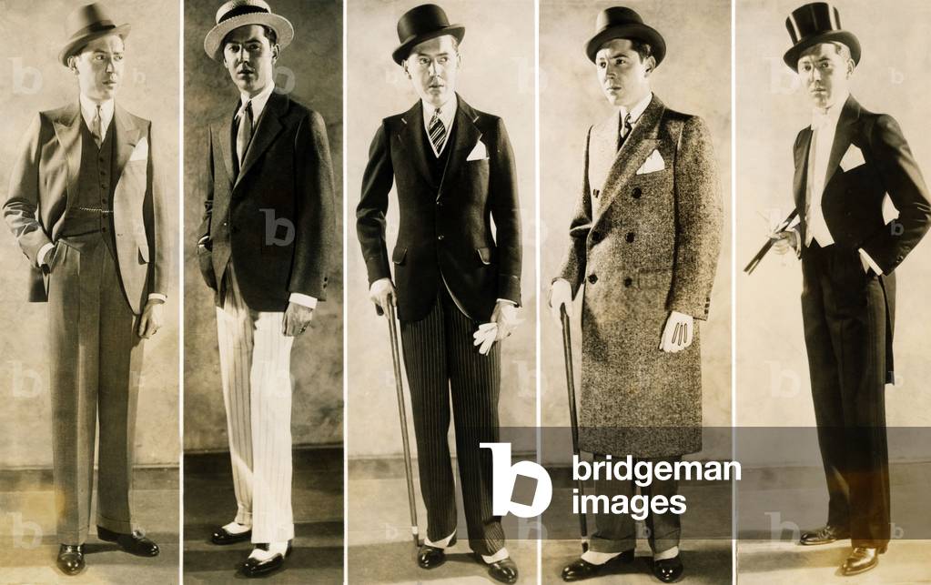 The well dressed man's wardrobe in 1929.