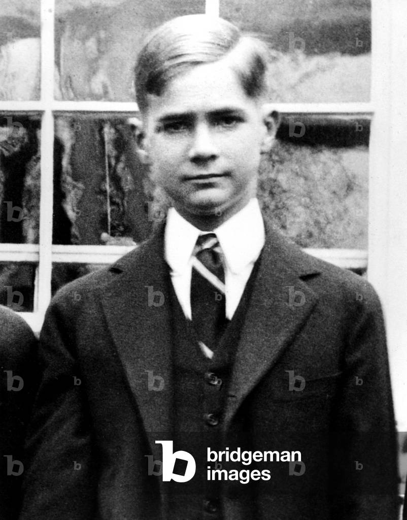 Howard Hughes, as a student at Fessenden School, West Newton, MA, 1921