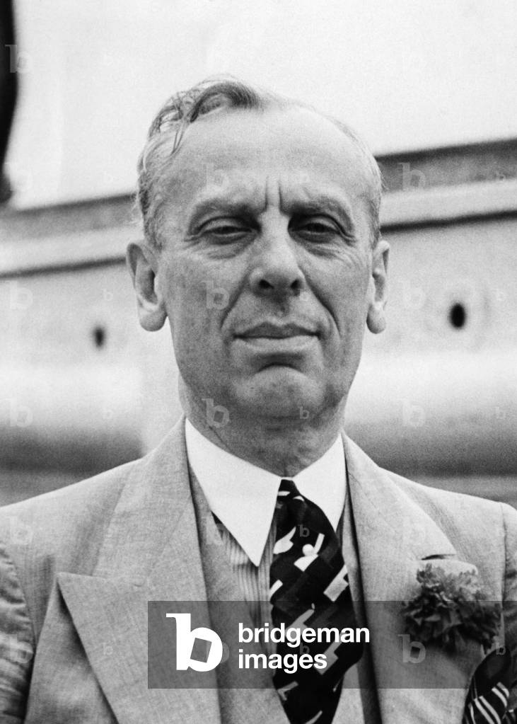 President and chairman of General Motors Alfred P. Sloan, (1875-1966), 1937.