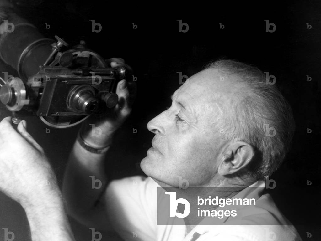 American astronomer Leslie Peltier, (1900-1980), 1957.