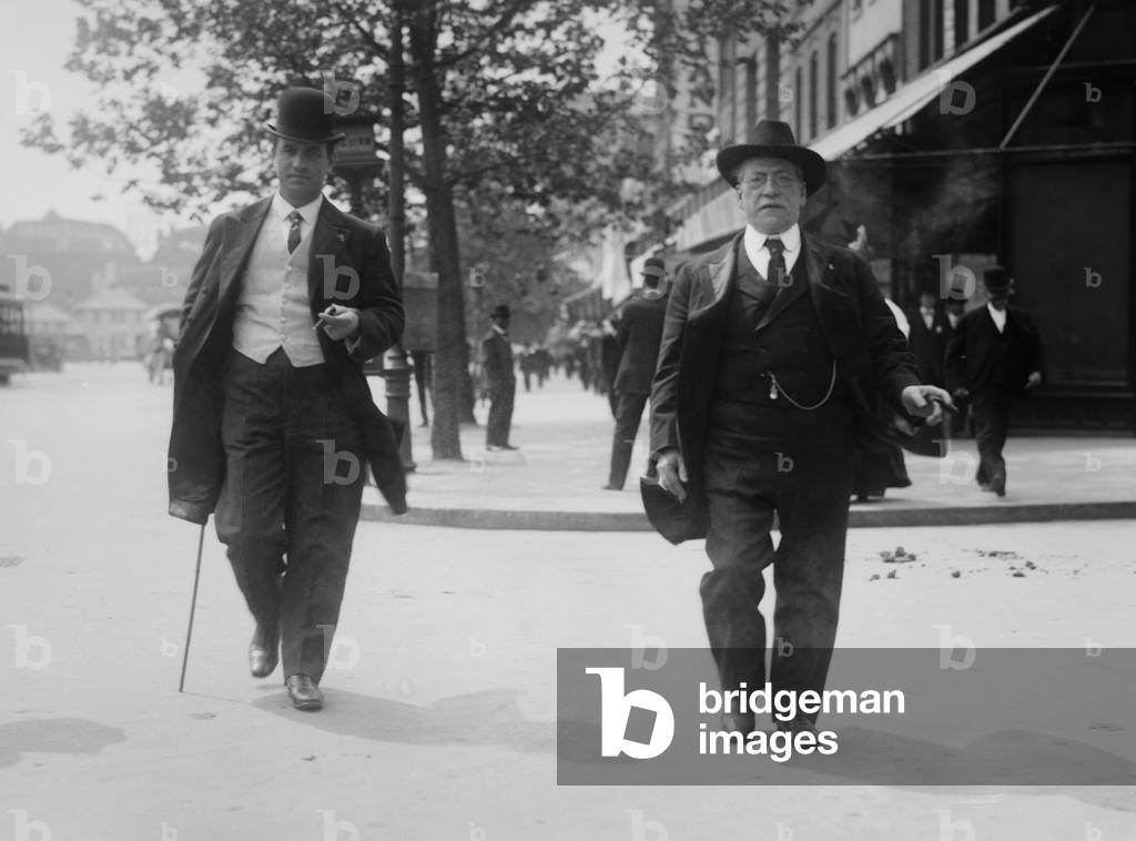Labor leaders John Mitchell and Samuel Gompers were convicted of violating an injunction restraining a boycott during the 1906 strike against the Buck Stove and Range Company of St. Louis, Missouri. Their conviction was overturned by the Supreme Court