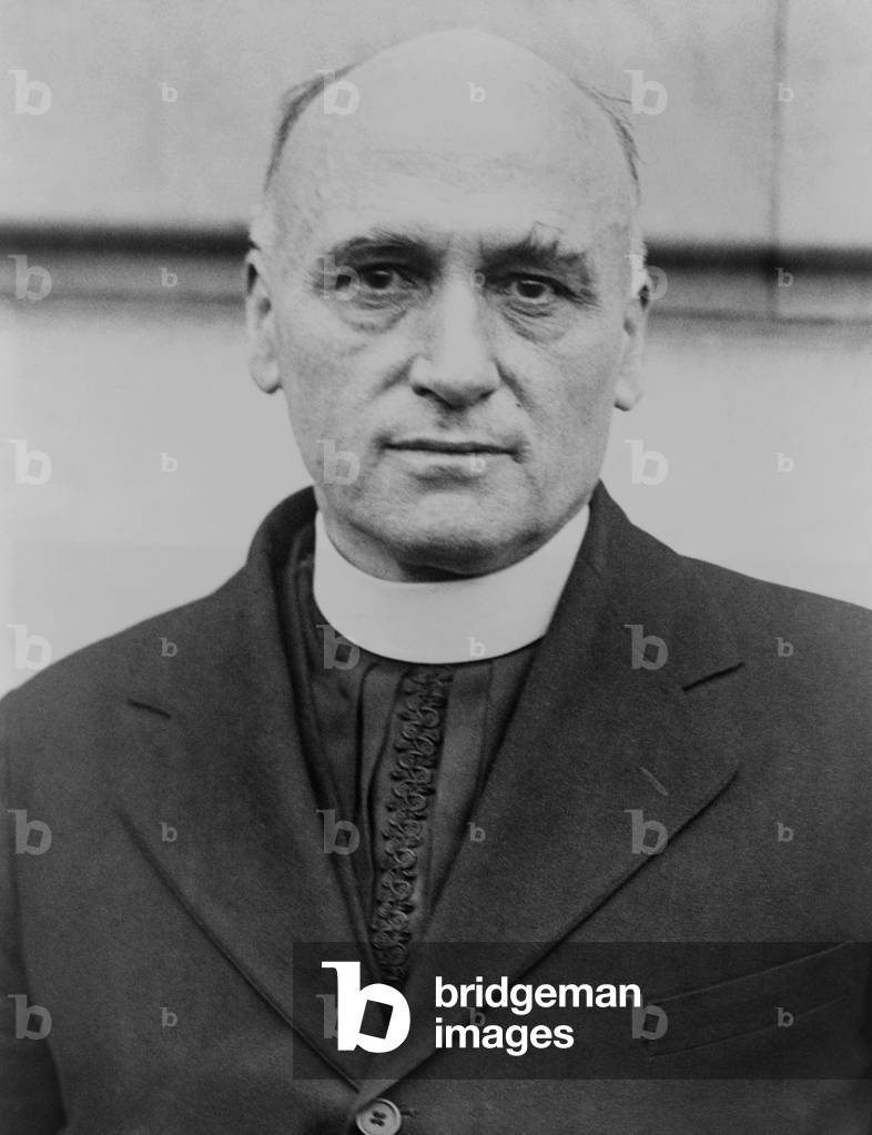 John Augustine Ryan, a Catholic moral theologian, c. 1930. He promoted social reforms, many of which were incorporated in the New Deal, including a the minimum wage law
