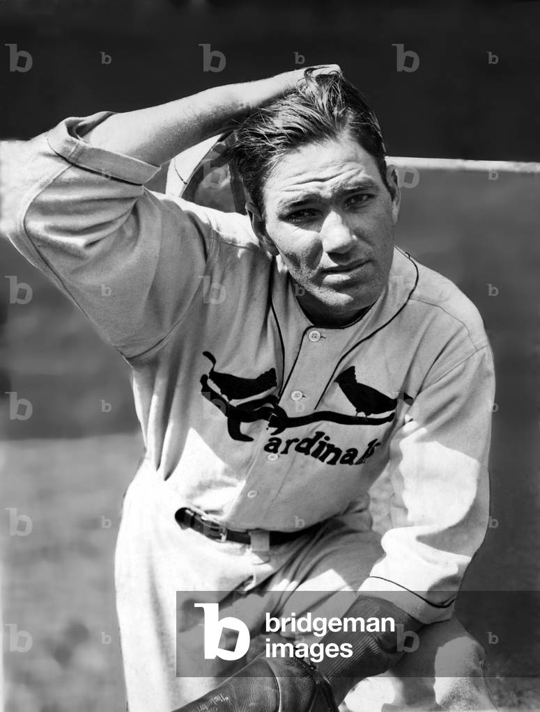 Jay Hanna 'Dizzy' Dean, (1910-1974) ace pitcher for St. Louis Cardinals during 1930s, 10/1/34