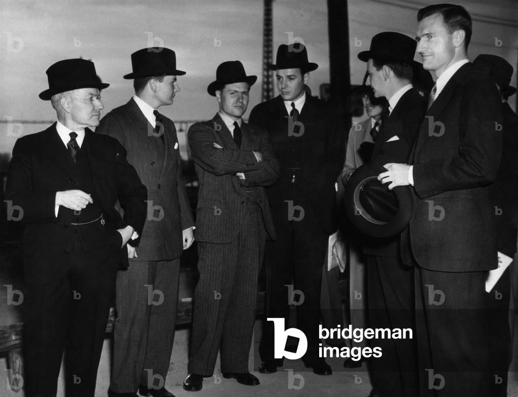 Rockefeller Family: John D. Rockefeller Jr. and sons, New York, 1937 (photo)