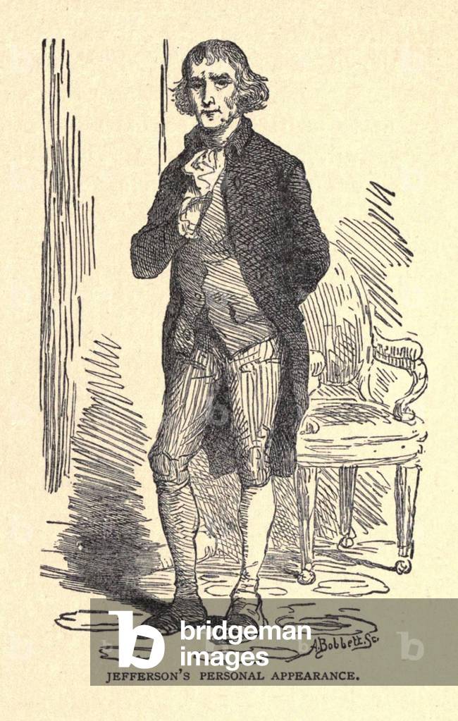 Thomas Jefferson 1743-1826 followed his Republican Democratic ideals in his dress and decorum at the White House. He wore casual clothing and ignored many diplomatic protocols