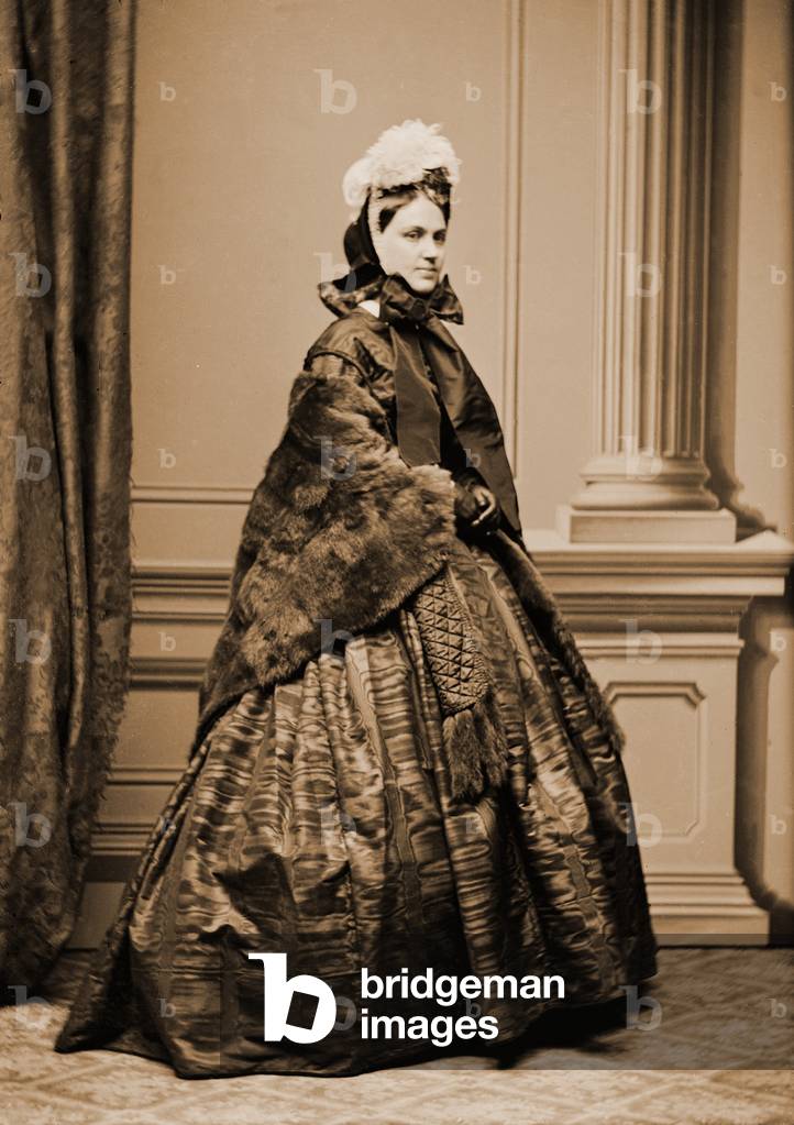 Adelina Patti (1843-1919), was among the most important opera stars of the 19th century. Portrait taken by the Mathew Brady Studio in America, c. 1862