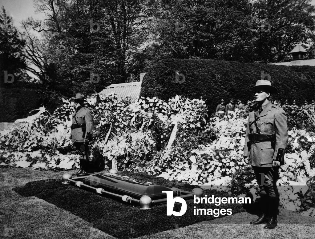 FDR. Former US President Franklin Delano Roosevelt's burial, Hyde Park, New York, April, 1945