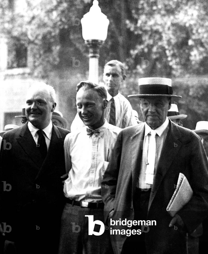 John T. Scopes (c) in 1925 at his famous 