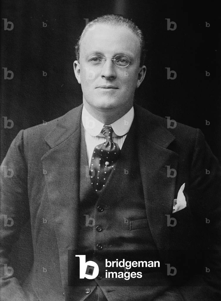 Hugh Walpole (1884-1941), New Zealand born English author whose work included 'The Herries Chronicles,' a sequence of novels about four generations of a British family -- in the Lake District and in London. 1934 portrait