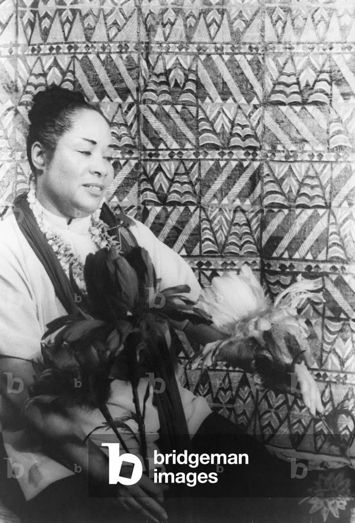 Juanita Hall (1901-1968) as Bloody Mary in original cast Broadway musical, SOUTH PACIFIC. Hall was the first African-American to win a Tony Award for Best Supporting Actress for this role. 1949 portrait by CarlVan Vechten