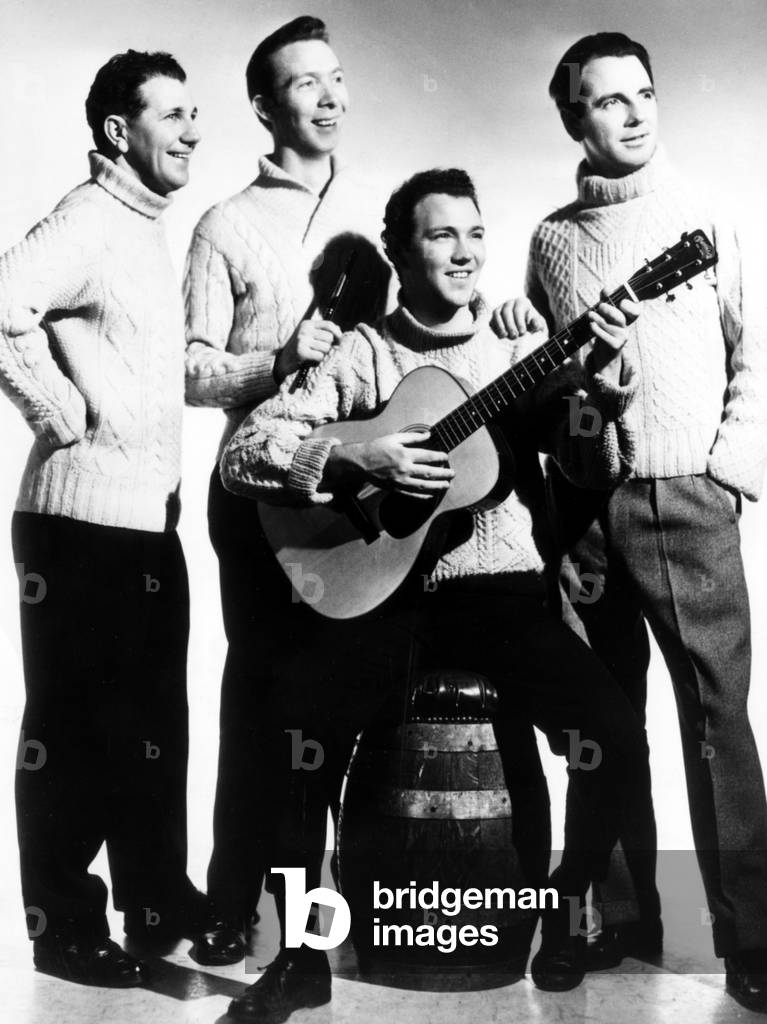 The Clancy Brothers, (Tommy Makem, 2nd from left), c. 1961