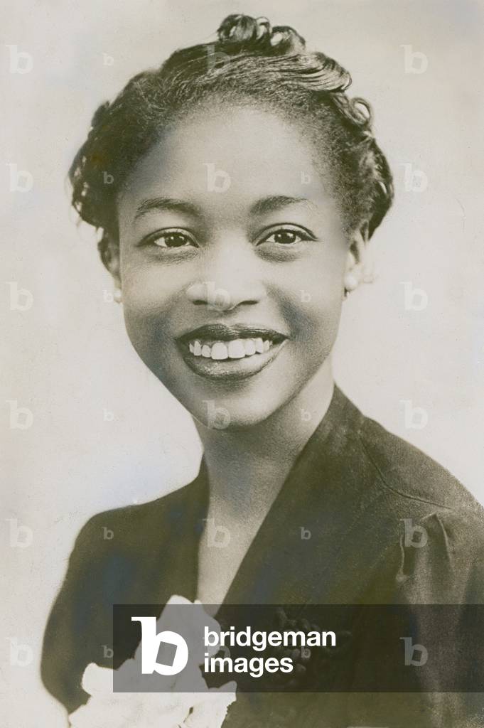 Margaret Walker (1915-1998), pioneering African American poet, novelist and critic, is best known for her 1943 poem, FOR MY PEOPLE, and the novel JUBILEE (1966). She claimed Alex Haley plagiarized JUBILEE in his novel, ROOTS, but lost her legal suit for copyright infringement. c. 1940s