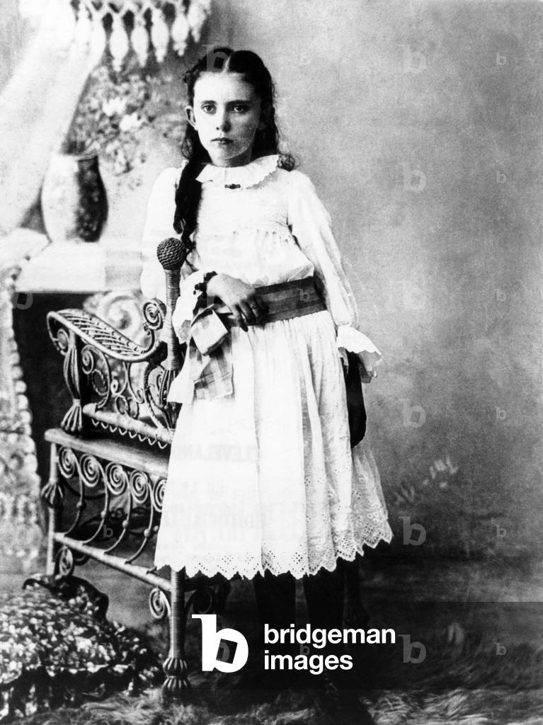 Hannah Milhaus at the age of 10. The mother of President Richard Nixon grew up in a Quaker family. 1905