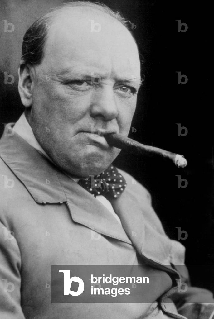 Winston Churchill, 1939 (b/w photo)