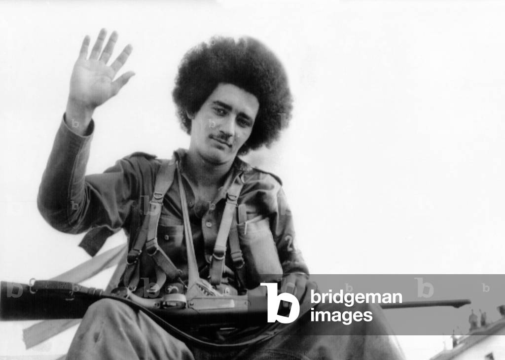 Guerrilla soldier enters Havana with Castro's victorious rebel forces on Jan. 8, 1959
