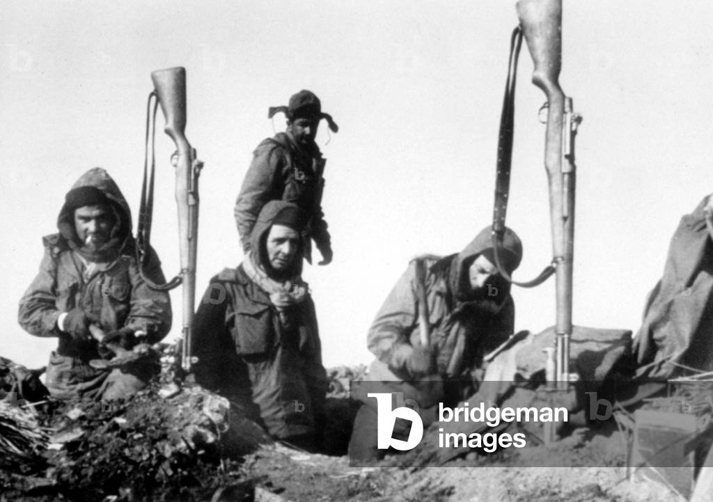 Korean War: French soldiers, Korean War, Korea, 1951.