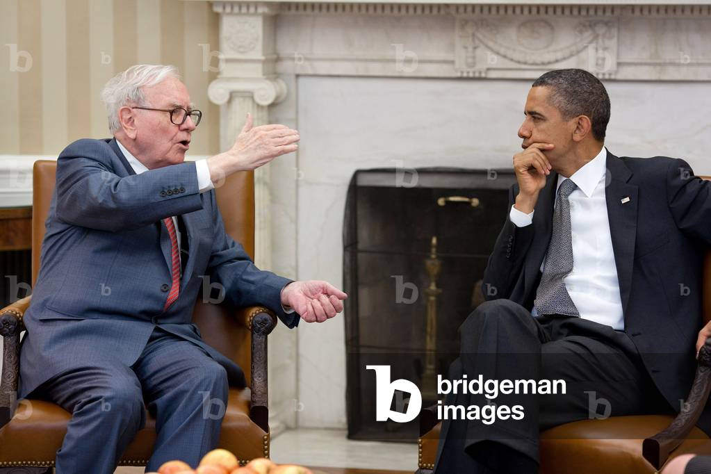 Warren Buffett et Barack Obama: President Barack Obama meets with Warren Buffett, the Chairman of Berkshire Hathaway, in the Oval Office, July 18, 2011