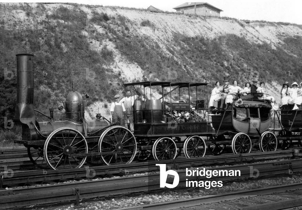 An early American train, c.1850s
