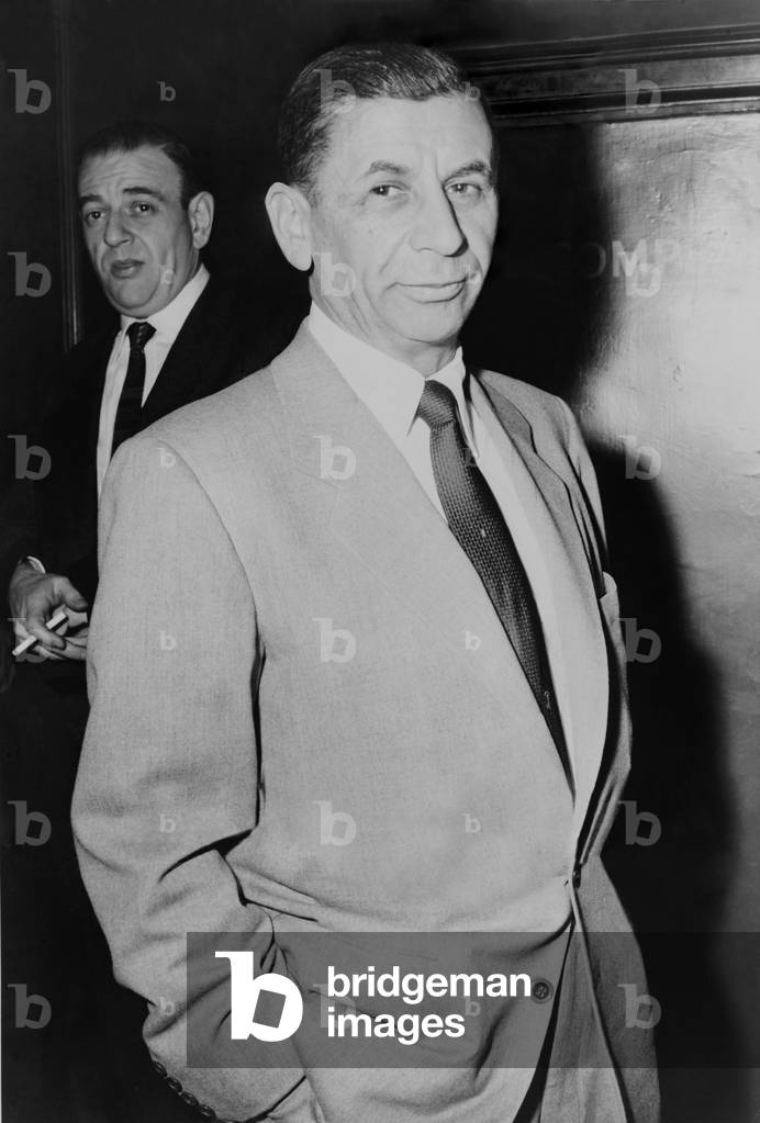 Meyer Lansky (1902-1983), underworld financier who built gambling casinos in Cuba and Las Vegas in 1958. He inspired movie characters: Hyman Roth, portrayed by Lee Strasberg in GODFATHER II, and Max Bercovicz, by James Woods ONCE UPON A TIME IN AMERIc. He was portrayed by Ben Kingsly in BUGSY, Dustin Hoffman in THE LOST CITY, and Patrick Dempsey in MOBSTERS
