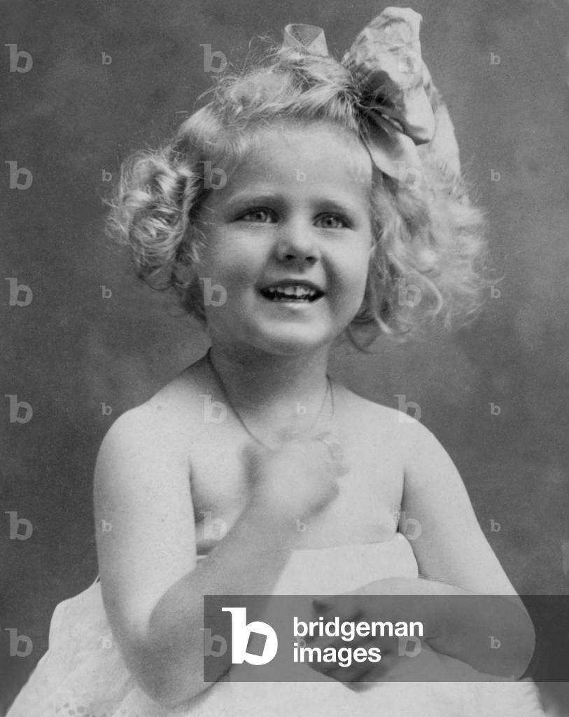 Clare Boothe Luce (1903-1987) at age three. Her father abandoned their family and she was raised by her single mother