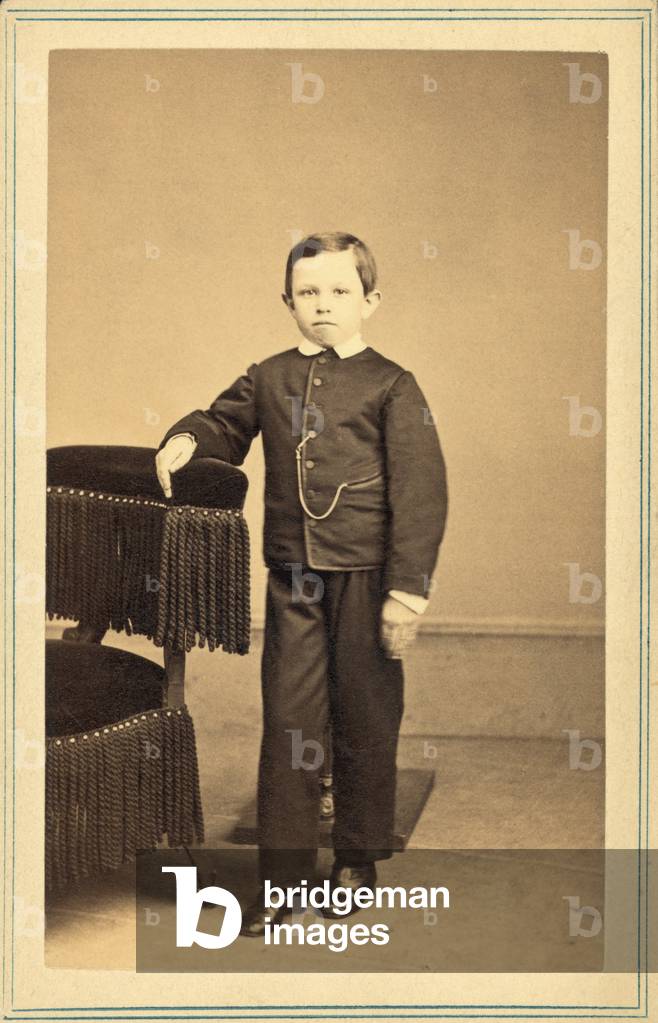 Thomas 'Tad' Lincoln (1853-1871), youngest son of President Abraham and Mary Lincoln. c. 1863. Portrait by Mathew Brady