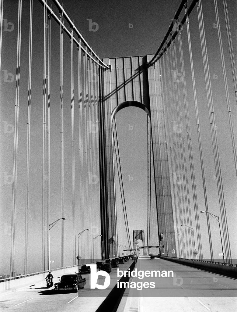 The motorcade officially opening the Verrazano-Narrows Bridge, November 21, 1964.