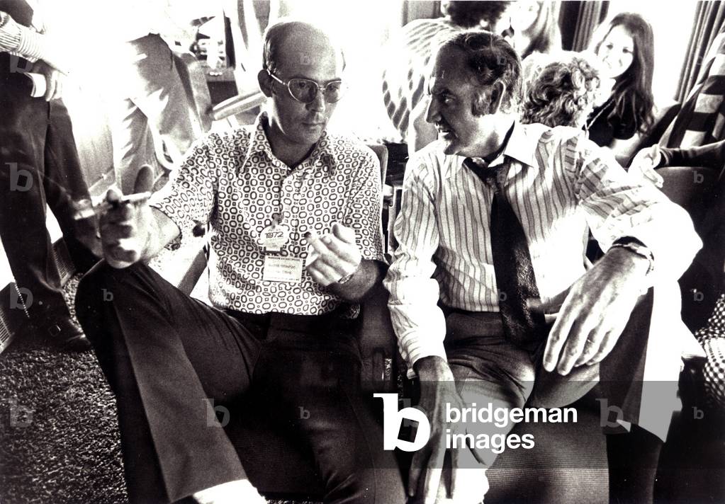 Hunter S. Thompson and George McGovern during the 1972 Presidential Campaign