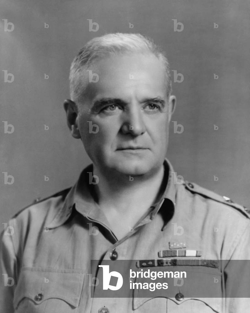 Major General William J. Donovan, head of the Office of Strategic Services (OSS). OSS centralized U.S. intelligence and espionage from 1942-45, during World War 2