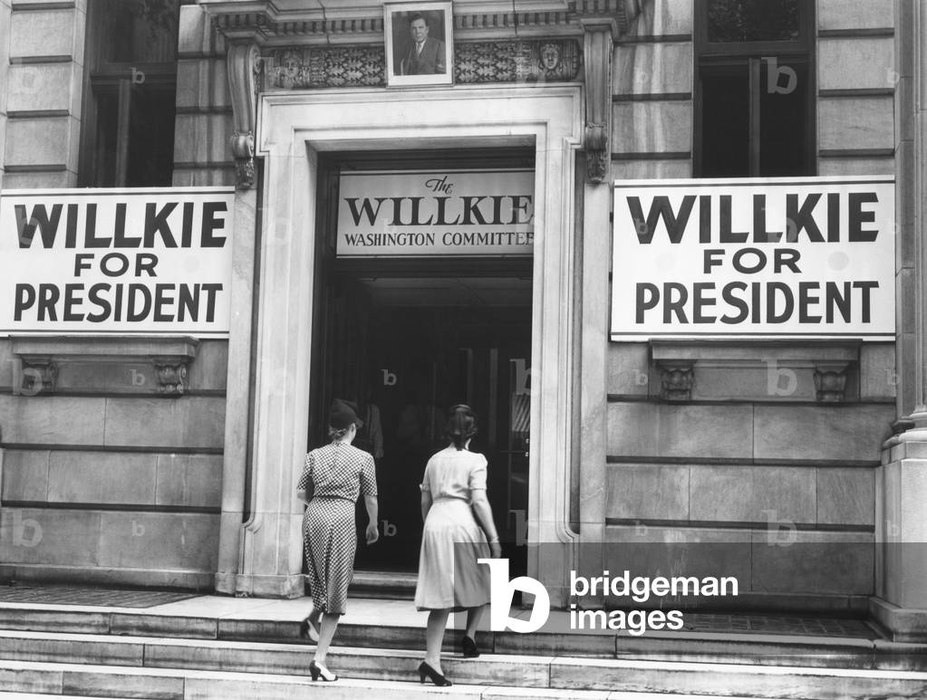 Willkie for President headquarters in Washington, D.C. were only three blocks from the White House. July 20, 1940