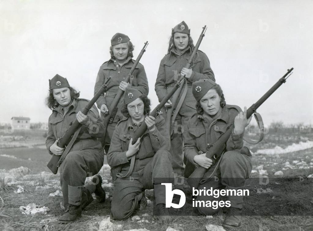 Women partisans who are fighting against the Germans in Yugoslavia. c. 1944, World War 2