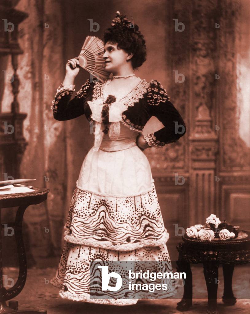 Marcella Sembrich as Rosina in The Barber of Seville, opera by Rossini, 1898