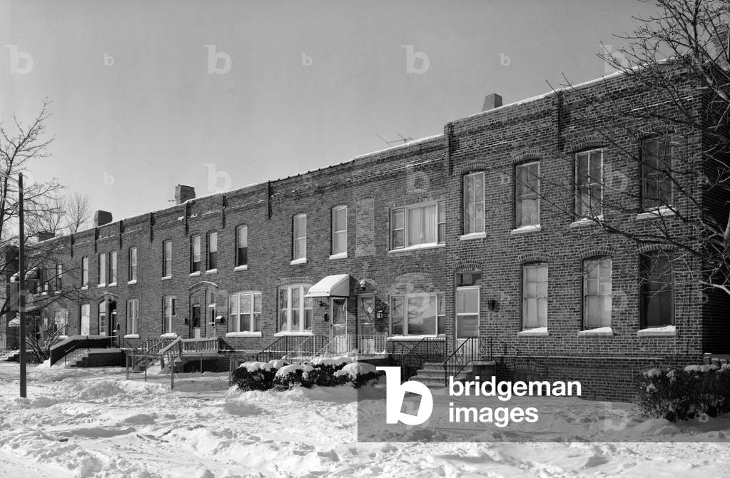 Pullman Palace Car Works. Worker's Housing, built 1880s. Langley Avenue, Pullman, Illinois