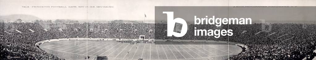 Football, Panorama of the Yale - Princeton football game, New Haven. Nov. 13, 1915