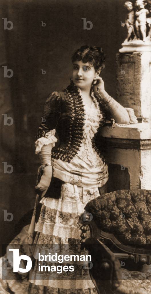 Adelina Patti (1843-1919) in 1881, at the height of her forty year career as a top international opera singer