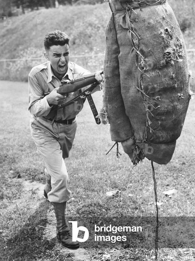 Anastasio Somoza Jr. as a West Point Cadet in summer training, July 1946. He was the illegitimate son of President Anastasio Somoza. On return to Nicaragua he became Commander of the National Guard. He was elected President on May 1, 1967 and remained in power until defeated by Sandinista Rebels in 1979