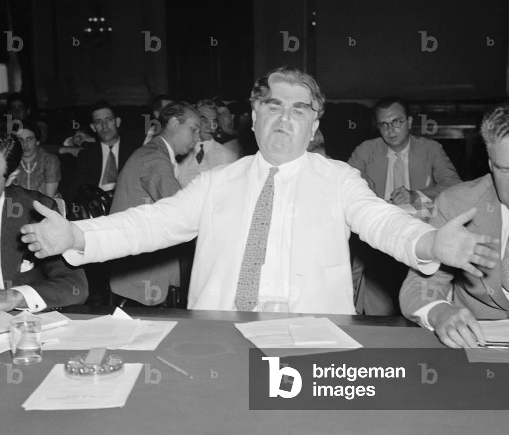 John L. Lewis gesturing as he speaks. c. 1938-39
