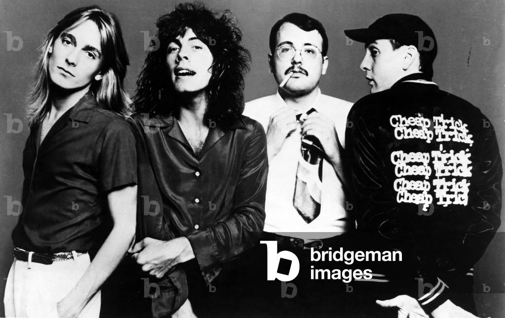 Cheap Trick, Robin Zander, Tom Peterson, Bun E. Carlos, Rick Nielsen, 1980s.