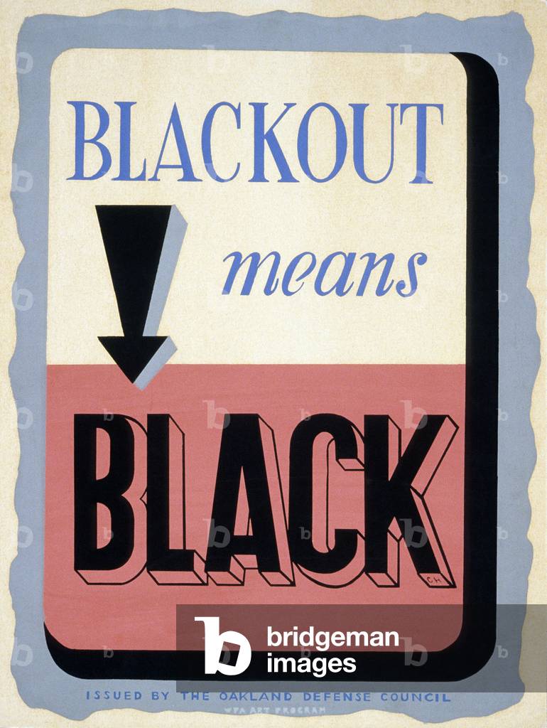 Blackout means Black, c.1942 (poster)