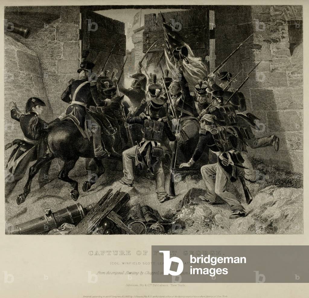 Capture of Fort George. Col. Winfred Scott lead Americans to defeat British forces and captured the Fort George in Upper Canada. May 27 1813