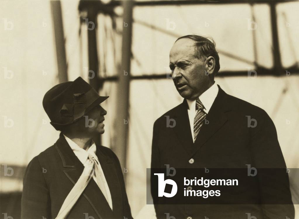 Thaddeus Horatius Caraway, Senator from Arkansas, and his wife and future Senator, Hattie Wyatt Caraway. 1926