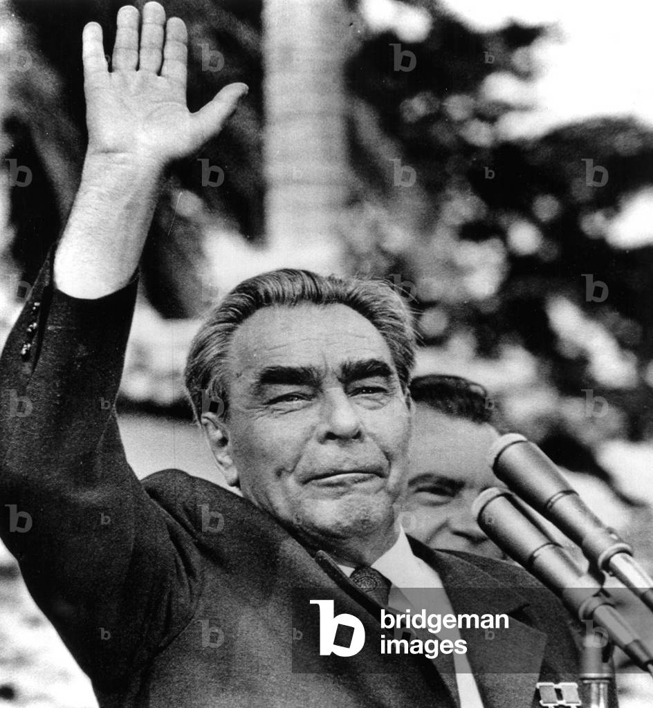 Leonid Brezhnev in California during a summit talk with President Richard Nixon, June 1973