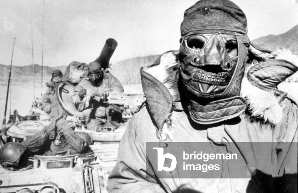 Korean War: U.S. Soldiers, winter, Korea, 1951.