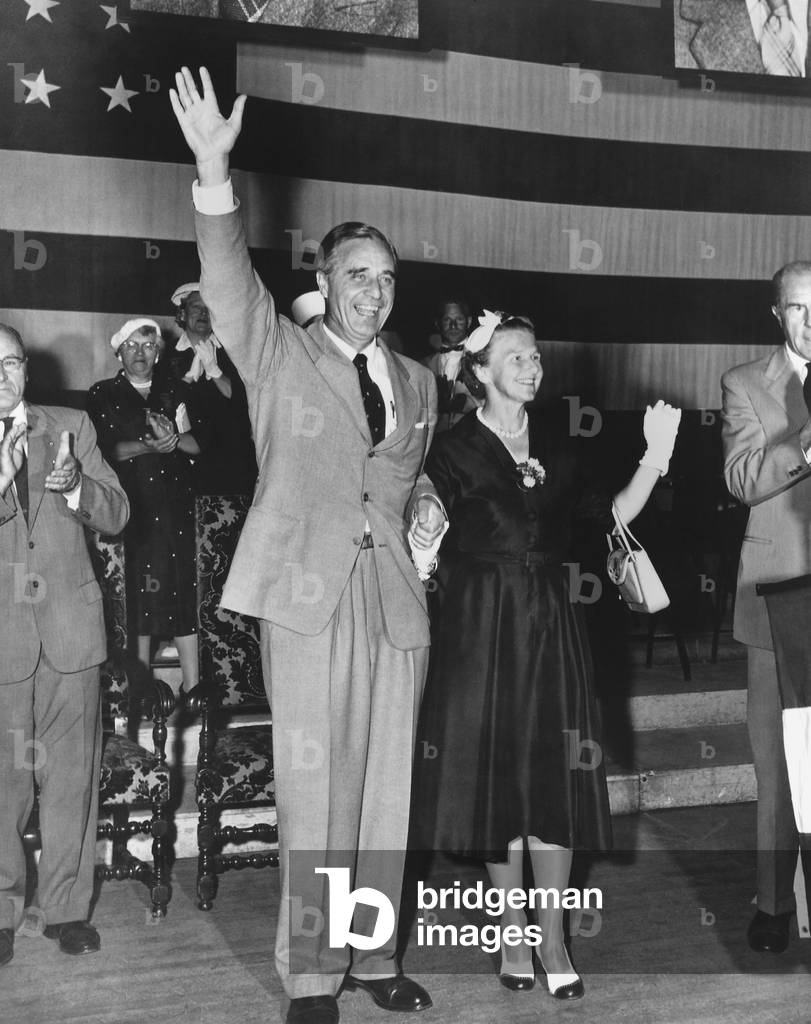 Prescott 1895-1972 and Dorothy Bush 1901-1992 parents of U.S. President George H.W. Bush during Prescott's political career as the U.S. Senator from Connecticut from 1952-1962