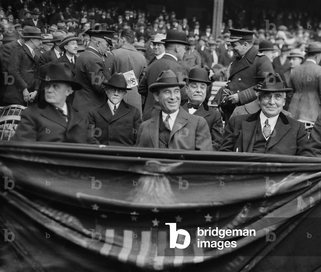 President Warren Harding at Yankee Stadium, April 24, 1923