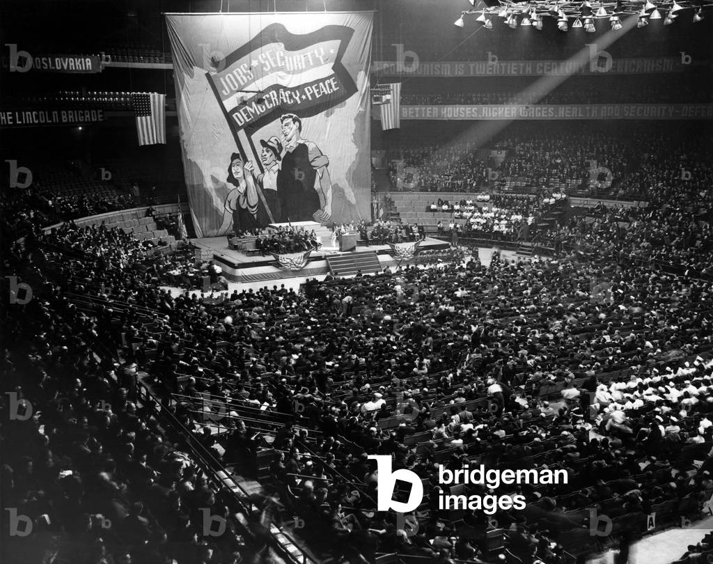 Communist rally in Chicago, 1938