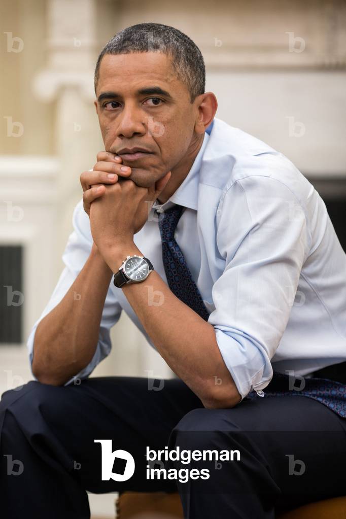President Barack Obama meeting with senior advisors. Saturday, Dec. 29, 2012