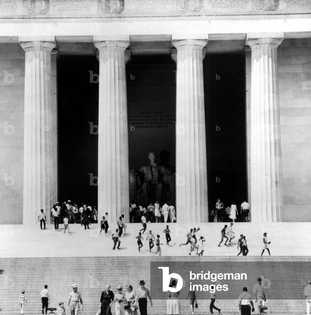 Lincoln Memorial, Washington, D.C., 1970s.