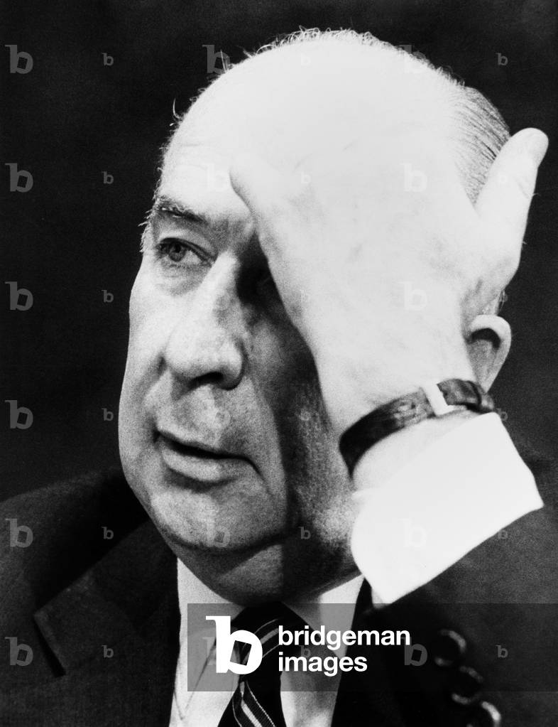 Former Atty. Gen. John Mitchell before the Senate Watergate Committee. July 10, 1973. It was his first day's testimony in the public Watergate Investigation