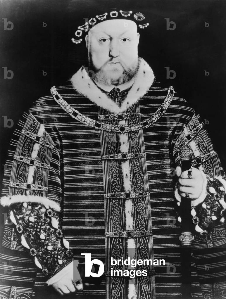 Henry VIII (1491-1547), King of England, and Ireland, from 1509 until his death. Portrait by Hans Holbein the Younger, 1540